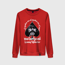 Свитшот хлопковый женский Lemmy Motorhead, цвет: красный