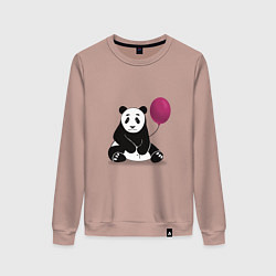 Женский свитшот Панда с шариком