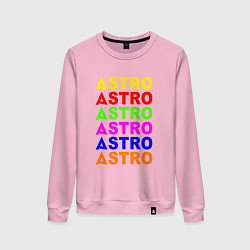 Женский свитшот Astro color logo