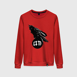 Свитшот хлопковый женский DM Raven, цвет: красный