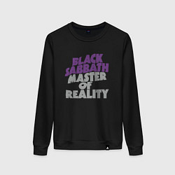 Свитшот хлопковый женский Black Sabbath Master of Reality, цвет: черный