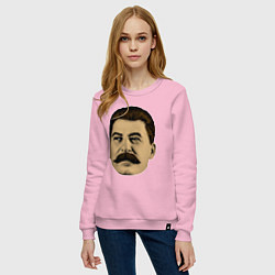 Свитшот хлопковый женский Сталин СССР, цвет: светло-розовый — фото 2