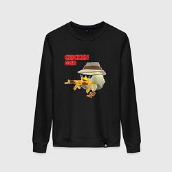 Женский свитшот Цыпленок с автоматами
