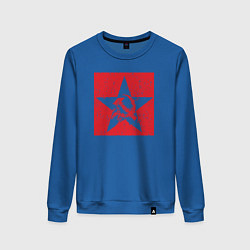 Свитшот хлопковый женский Star USSR, цвет: синий