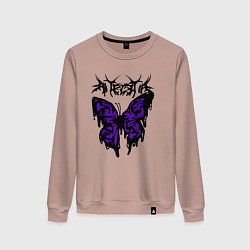 Женский свитшот Gothic black butterfly