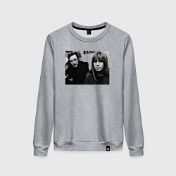 Свитшот хлопковый женский Янка и Егор, цвет: меланж