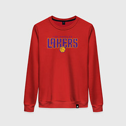 Свитшот хлопковый женский Team Lakers, цвет: красный
