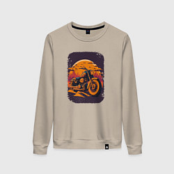 Свитшот хлопковый женский Vintage Harley Tribute, цвет: миндальный
