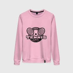 Свитшот хлопковый женский Tennis, цвет: светло-розовый