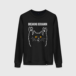 Женский свитшот Breaking Benjamin rock cat