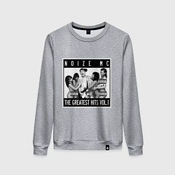 Свитшот хлопковый женский Noize with girls, цвет: меланж