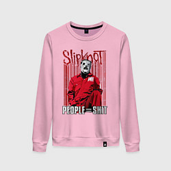 Свитшот хлопковый женский Slipknot Corey, цвет: светло-розовый