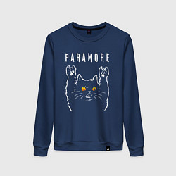 Женский свитшот Paramore rock cat