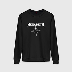 Свитшот хлопковый женский Megadeth: Cryptic Writings, цвет: черный