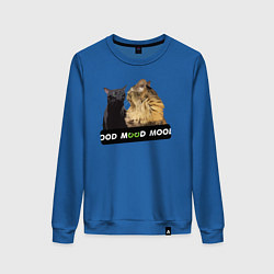Женский свитшот Черный и рыжий кот - Mood