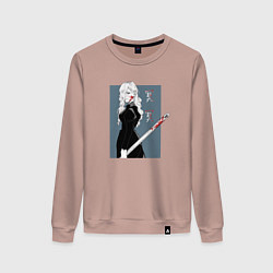 Свитшот хлопковый женский Wonderful Mei Mei, цвет: пыльно-розовый