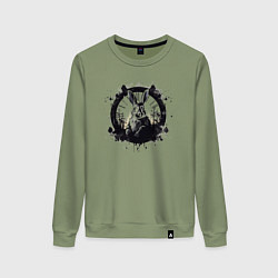 Женский свитшот Кролик и часы - Алиса в стране чудес