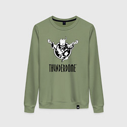 Свитшот хлопковый женский Thunderdome v 2, цвет: авокадо