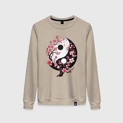 Женский свитшот Скура с инь и янь