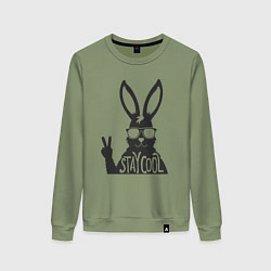 Женский свитшот Stay cool rabbit