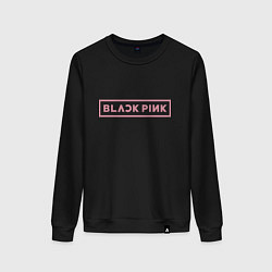 Женский свитшот Black pink - logotype - South Korea