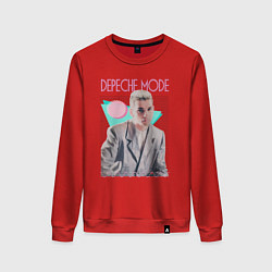 Свитшот хлопковый женский Depeche Mode 80s Dave, цвет: красный