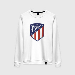 Свитшот хлопковый женский Atletico Madrid FC, цвет: белый