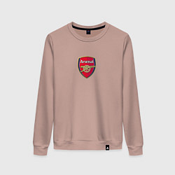Свитшот хлопковый женский Arsenal fc sport club, цвет: пыльно-розовый