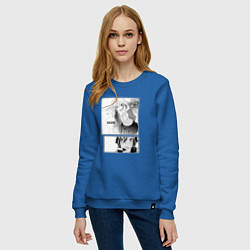 Свитшот хлопковый женский Манга Хоримия, цвет: синий — фото 2
