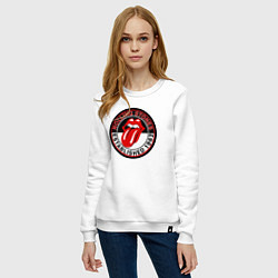 Свитшот хлопковый женский Rolling Stones established 1962, цвет: белый — фото 2