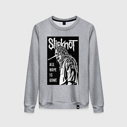Свитшот хлопковый женский Slipknot - hope is gone, цвет: меланж