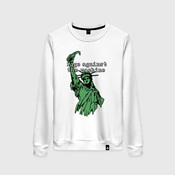 Женский свитшот Rage Against - statue of liberty