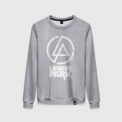 Свитшот хлопковый женский Linkin Park - white, цвет: меланж