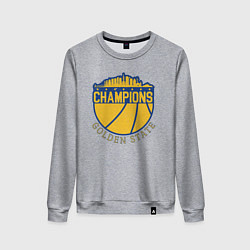 Свитшот хлопковый женский Champions Golden State, цвет: меланж