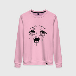 Женский свитшот Аниме тян кайфует