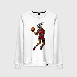 Свитшот хлопковый женский Goat Jordan, цвет: белый