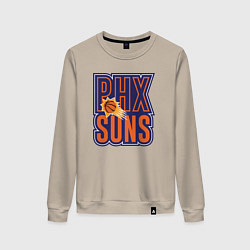 Свитшот хлопковый женский Phx Suns, цвет: миндальный