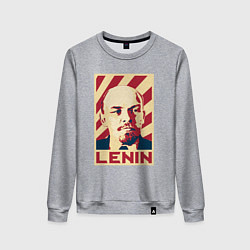 Свитшот хлопковый женский Vladimir Lenin, цвет: меланж
