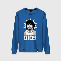 Свитшот хлопковый женский Dios Diego Maradona, цвет: синий