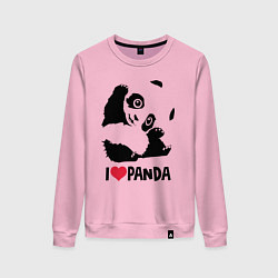 Женский свитшот I love panda