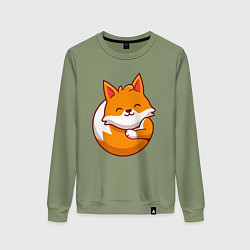 Женский свитшот Orange fox