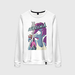 Свитшот хлопковый женский Лила и Фрай, цвет: белый