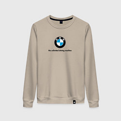 Женский свитшот BMW the unlimited driving machine