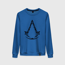 Свитшот хлопковый женский Assassins creed - mirage, цвет: синий