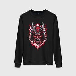 Женский свитшот Samurai mask demon