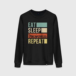 Женский свитшот Eat sleep Palworld rpeat