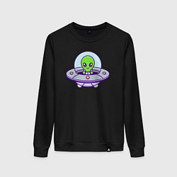 Женский свитшот Green alien