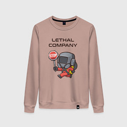 Женский свитшот Lethal company: Stop Please