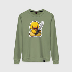 Женский свитшот Боевой утенок