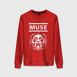 Женский свитшот Muse rock panda